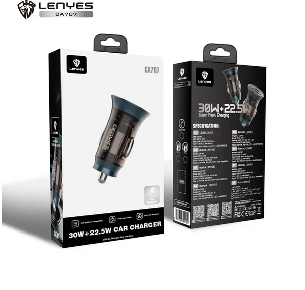 Lenyes Dual Port Car Charger CA707