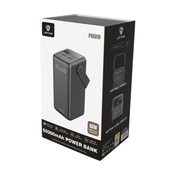 Lenyes 60000mAh 65W Laptop Fast Charging Power Bank PX601D