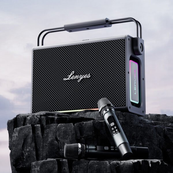 Lenyes Titan 2 RGB Dual Microphone TWS Bluetooth Speaker 100W