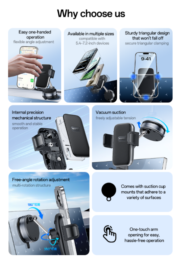 Yesido Vacuum Suction Cup Car Holder C283