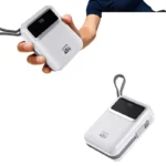 LENYES C04-A 5000mAh 45W Power Bank with 2 Built-in Cables