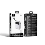 LENYES C04-A 5000mAh 45W Power Bank with 2 Built-in Cables