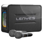 Lenyes Bluetooth 5.3 150W Dual-Mic RGB Karaoke Speaker S859