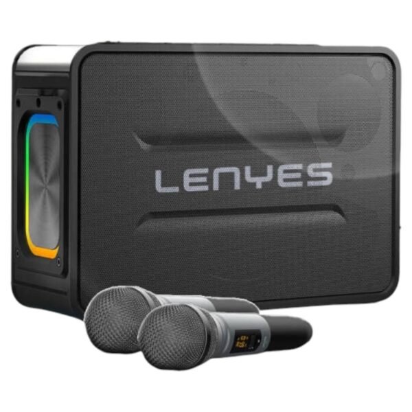 Lenyes Bluetooth 5.3 150W Dual-Mic RGB Karaoke Speaker S859