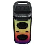 LENYES 360W Powerful Outdoor Speaker with Dual Wireless Microphones & RGB Lights - S883