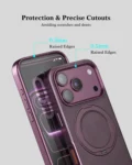 Puloka Business Leather Case with Metal Frame
