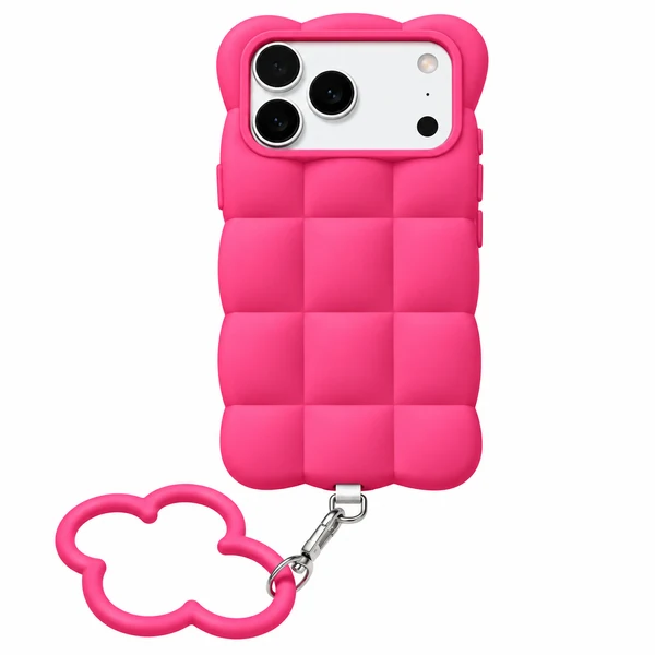 Trendy Bumper Silicone Case with Hand Chain