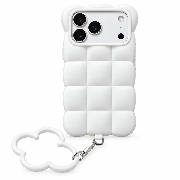 Trendy Bumper Silicone Case with Hand Chain