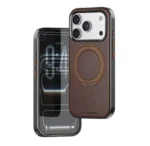 Puloka Business Leather Case with Metal Frame