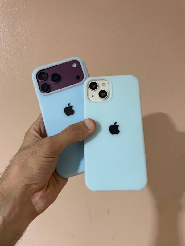 Premium Silicone Iphone Case With Apple Logo
