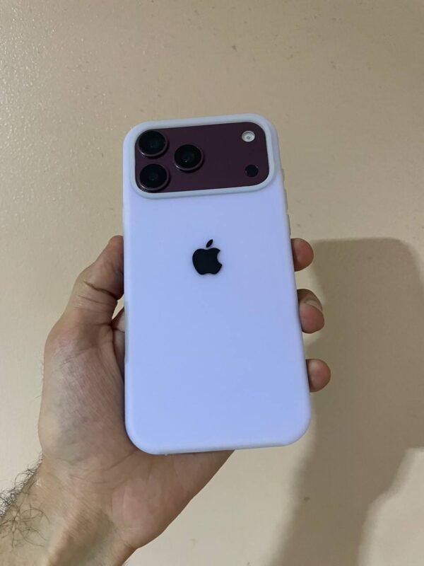 Premium Silicone Iphone Case With Apple Logo