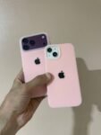 Premium Silicone Iphone Case With Apple Logo