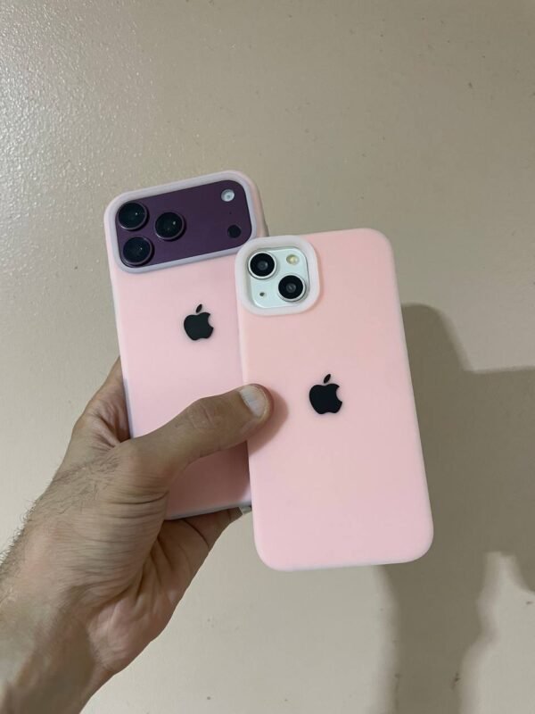 Premium Silicone Iphone Case With Apple Logo