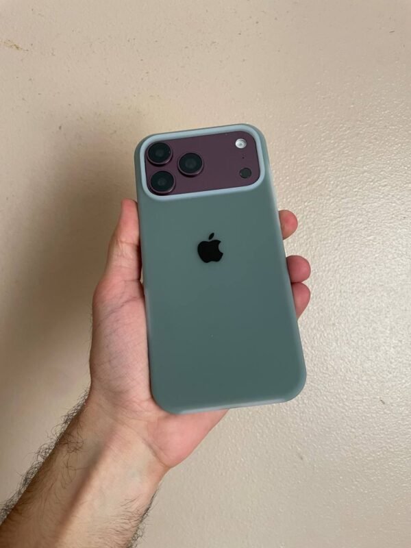 Premium Silicone Iphone Case With Apple Logo