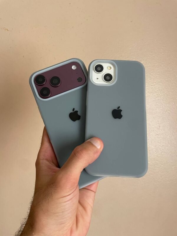 Premium Silicone Iphone Case With Apple Logo