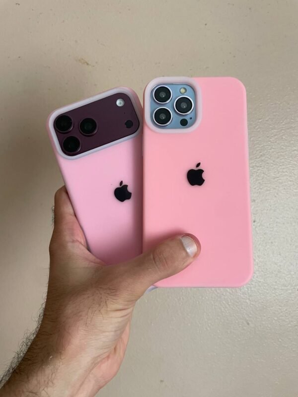 Premium Silicone Iphone Case With Apple Logo